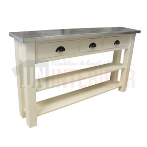 Console sur-mesure en pin massif 135cm