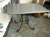 Plateau de table en zinc de cuisine - Zinc classique